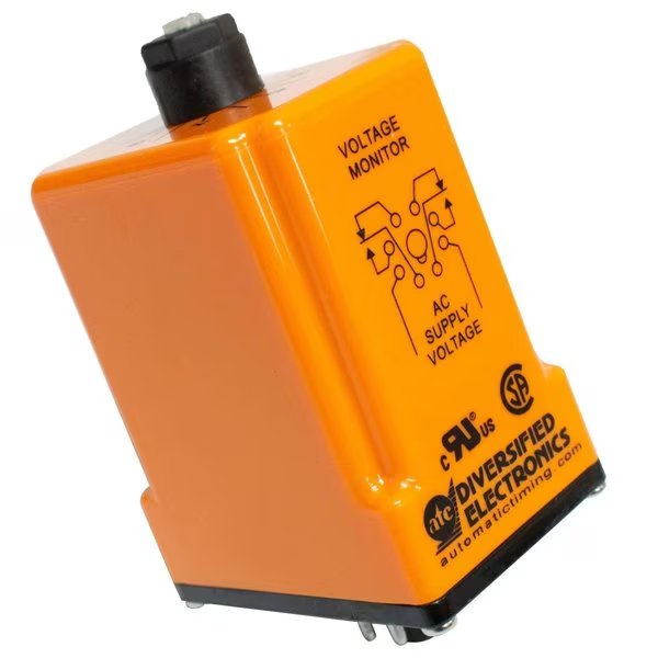 Single Phase Under Voltage MonitorRelay, Knob Adjustment, 220VDC, Atc Diversified Electronics, Mfr#: UOA-220-DKA